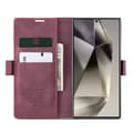 Miniatyrbilde 1 av 4: CaseMe Smart Magnet Flipdeksel Samsung Galaxy S24 Ultra - Burgund