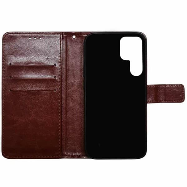 Lommebokdeksel 3-kort Samsung Galaxy S24 Ultra - Brun