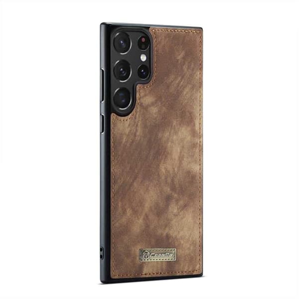 CaseMe mobilcover 008 8-kort Samsung Galaxy S24 Ultra - Brun