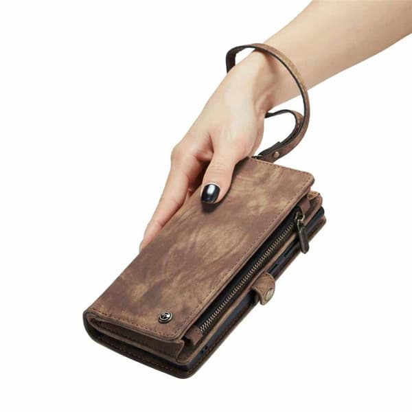 CaseMe mobilcover 008 8-kort Samsung Galaxy S24 Ultra - Brun