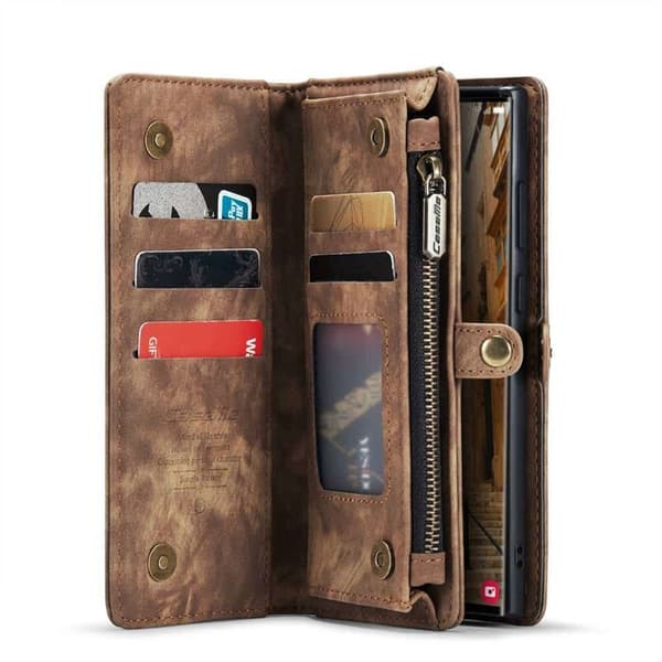 CaseMe mobilcover 008 8-kort Samsung Galaxy S24 Ultra - Brun