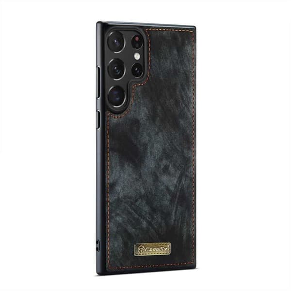 CaseMe mobilcover 008 8-kort Samsung Galaxy S24 Ultra - Sort/grå