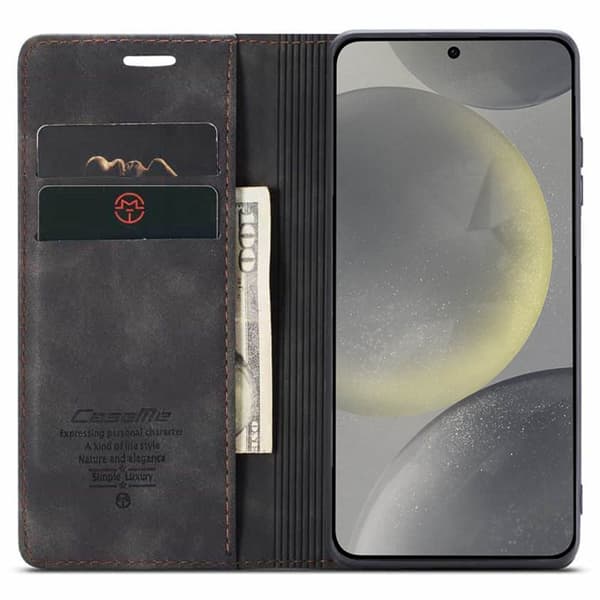 CaseMe Smart Magnet Flipdeksel Samsung Galaxy S24 Plus - Sort
