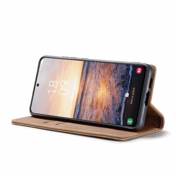 CaseMe Smart Magnet FlipCase Samsung Galaxy S24 Plus - Brun