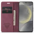 Pikkukuva 1 / 4: CaseMe Smart Magnet FlipCase Samsung Galaxy S24 Plus - Viininpunainen