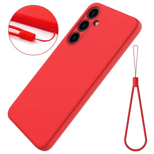 Liquid silikon skal Samsung Galaxy S24 Plus - China Red