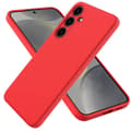 Miniatyrbild 1 av 3: Liquid silikon skal Samsung Galaxy S24 Plus - China Red