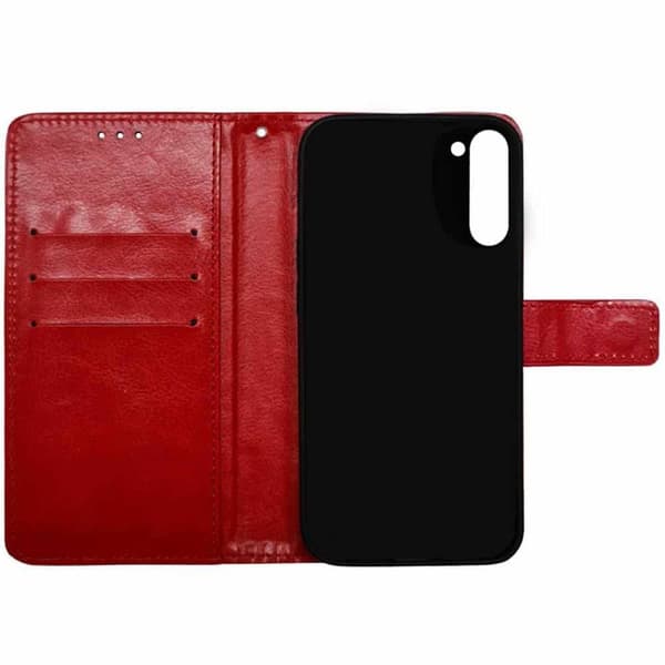 Wallet cover 3-kort Samsung Galaxy S24 - Rød