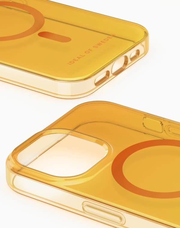 Clear Case MagSafe iPhone 15 Plus Orange Spritz