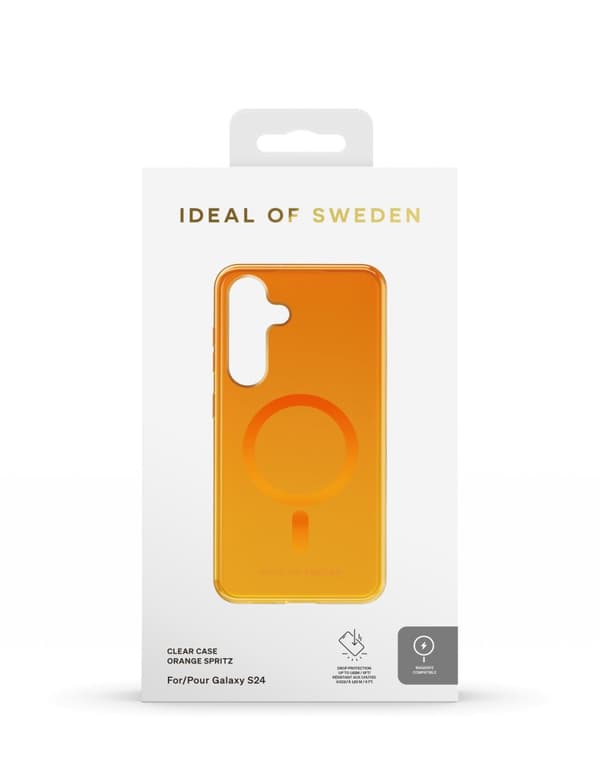 Clear Case MagSafe Galaxy S24 / S25 Orange Spritz