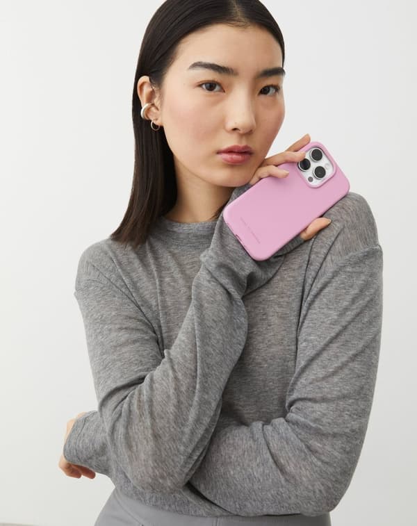 Silicone Case iPhone 12 / 12 Pro Bubblegum Pink