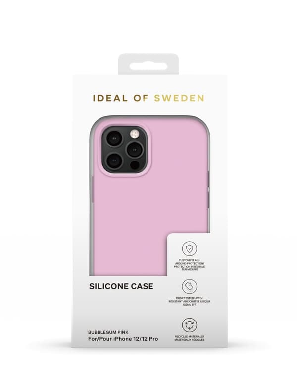 Silicone Case iPhone 12 / 12 Pro Bubblegum Pink