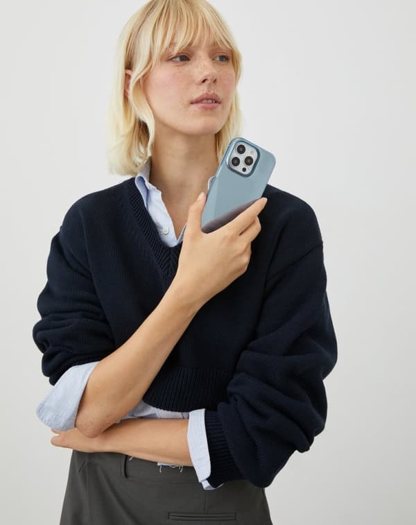 Mirror Case iPhone 13 / 14 / 15 / 16e Mirror Sky Blue