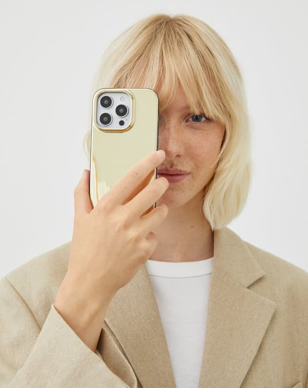 Mirror Case iPhone 15 Plus Mirror Gold