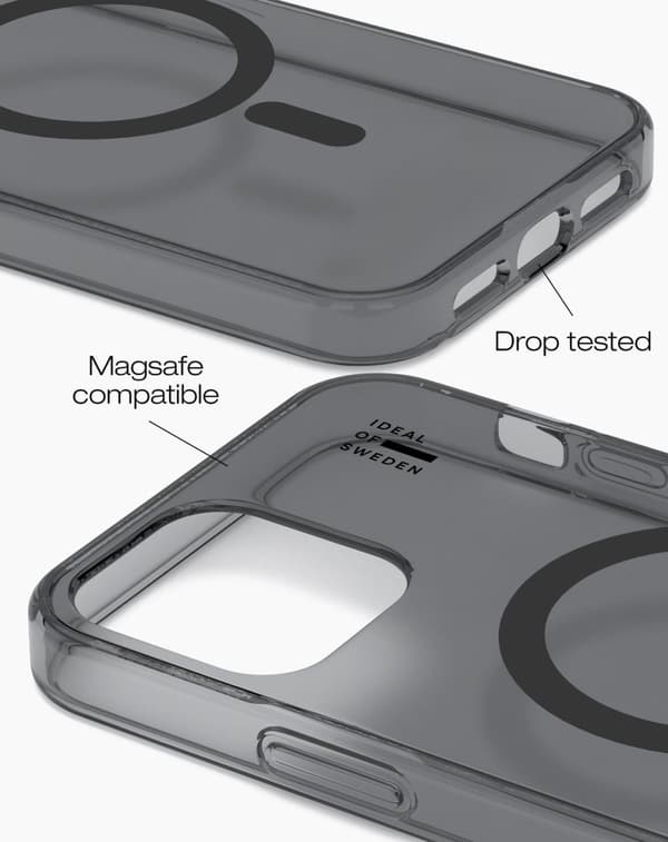 Clear Case MagSafe iPhone 12 / 12 Pro Tinted Black