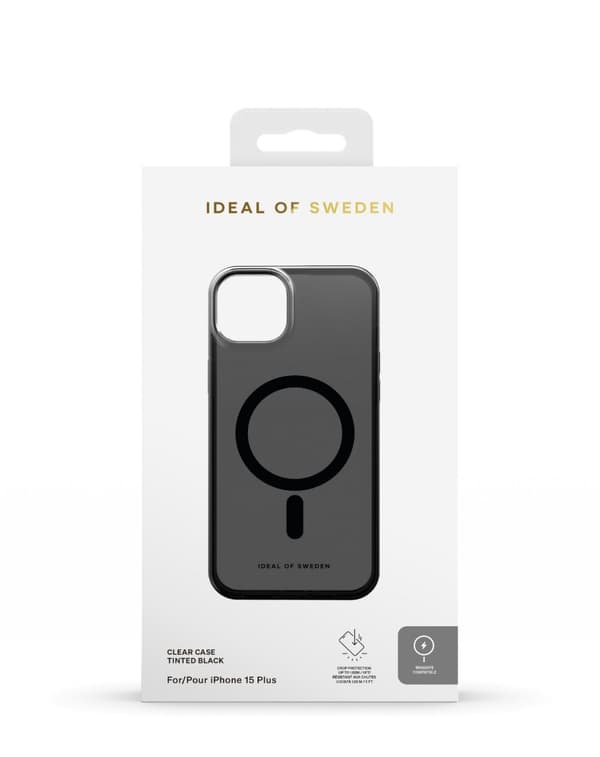 Clear Case MagSafe iPhone 15 Plus Tinted Black