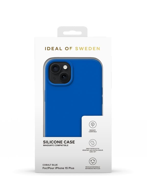 Silicone Case MagSafe iPhone 15 Plus Cobalt Blue
