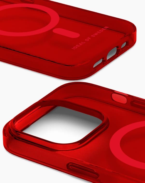Clear Case MagSafe iPhone 14 Pro Radiant Red