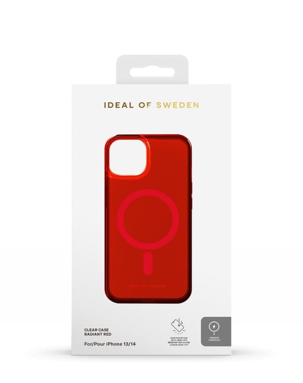 Clear Case MagSafe iPhone 13 / 14 Radiant Red