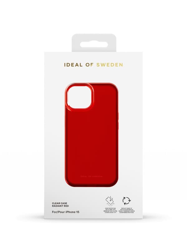 Clear Case iPhone 13 / 14 / 15 / 16e Radiant Red