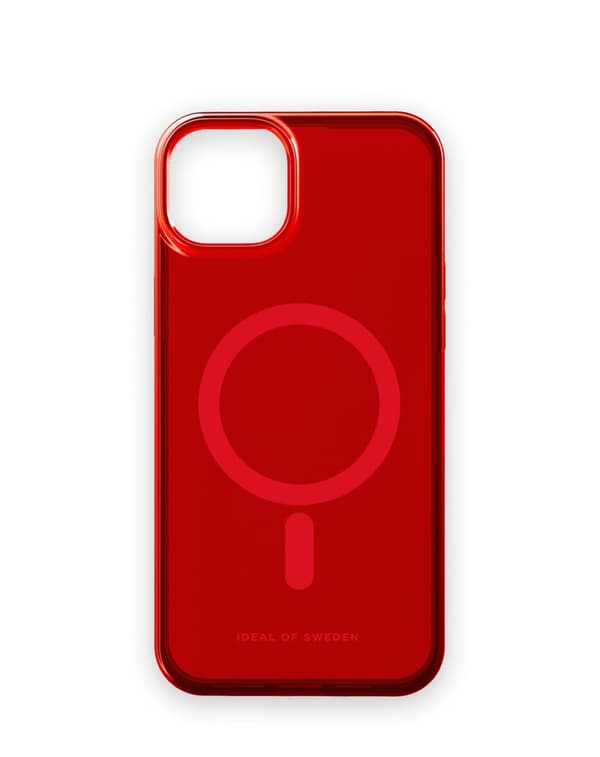 Clear Case MagSafe iPhone 15 Plus Radiant Red