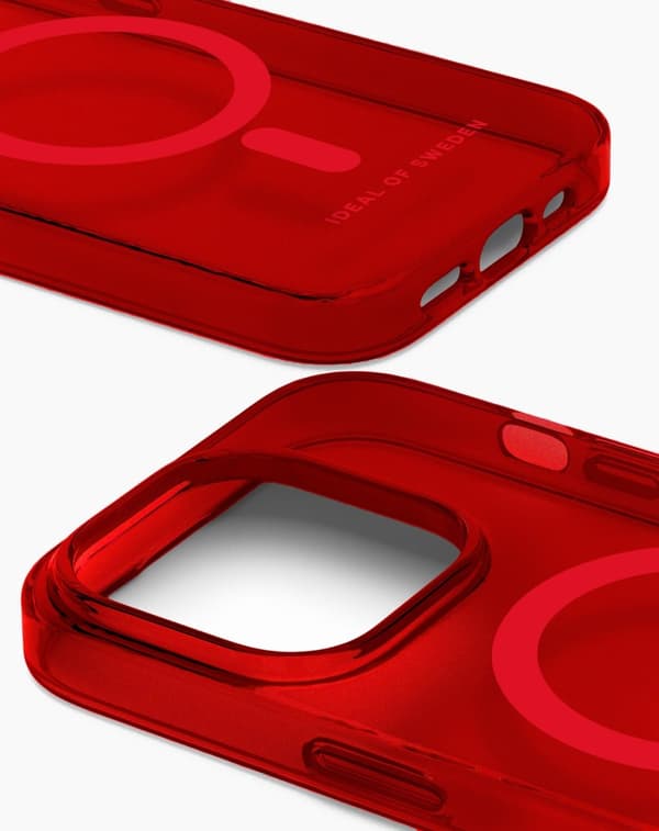 Clear Case MagSafe iPhone 15 Pro Radiant Red