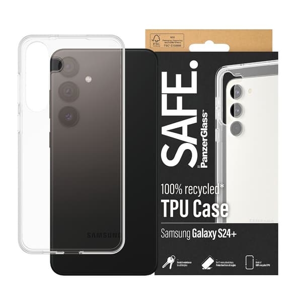 SAFE. by PanzerGlass Samsung Galaxy S24 Plus Kuori Soft TPU Case Läpinäkyvä