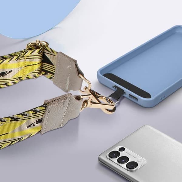 Telefonaxelrem - AVIZAR - Lagio Lemon Yellow Collection - Justerbar rem - Spännen i rostfritt stål