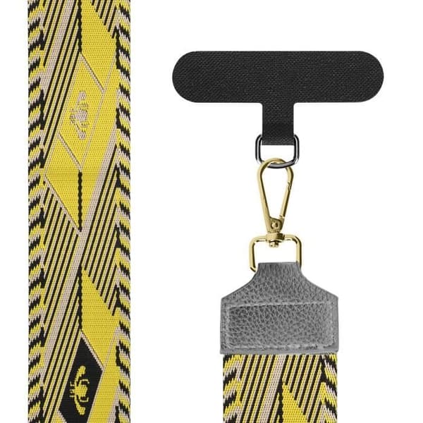 Telefonaxelrem - AVIZAR - Lagio Lemon Yellow Collection - Justerbar rem - Spännen i rostfritt stål