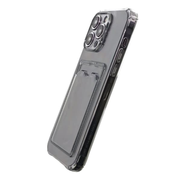 Shockproof Case with Card Holder iPhone 15 Pro Max - Black