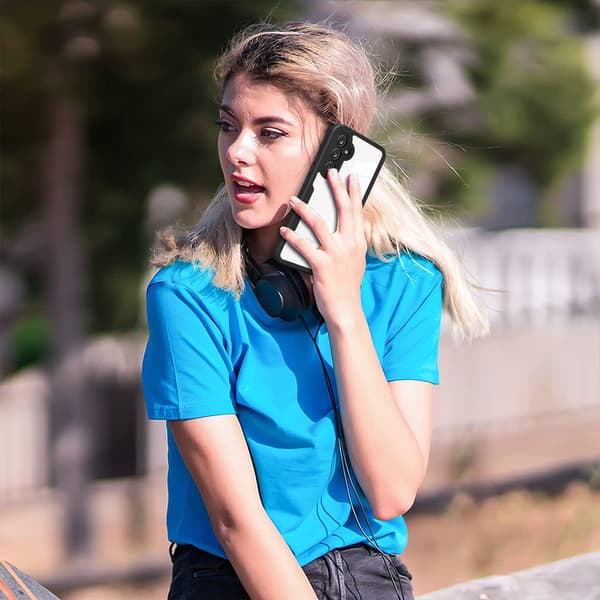 INF TPU-materiale 360° altomfattende mobiltelefonetui til Samsung-telefoner SortSamsung A34 5G