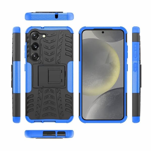 Stødbestandigt cover med stativ Samsung Galaxy S24 - Blå