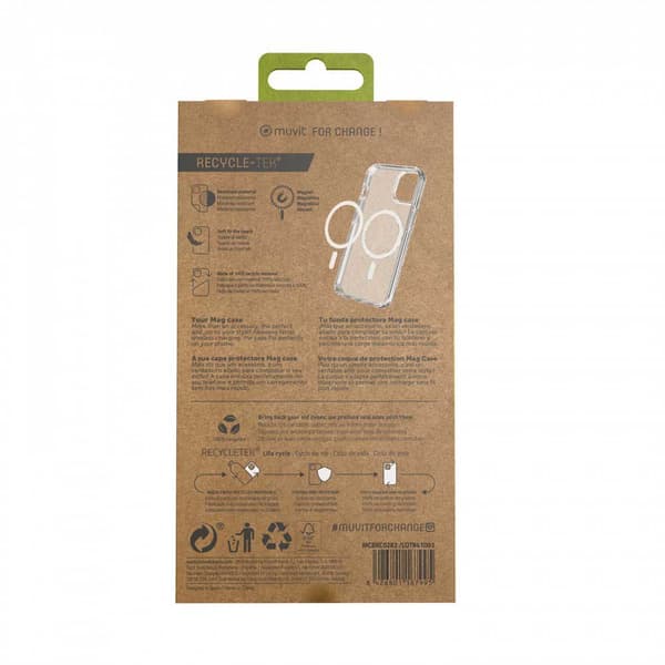 Muvit For Change Dække Recycletek Magsafe Iphone 14 Pro Transparent