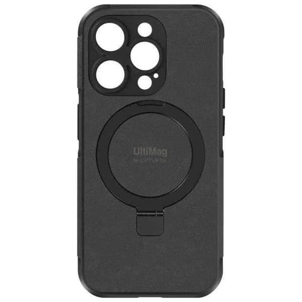 Coque - 4SMARTS - iPhone 15 Pro Max - MagSafe - Videostöd - Svart