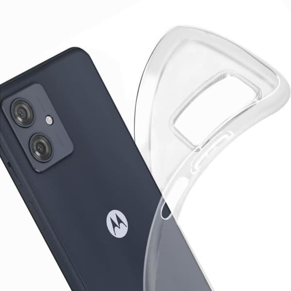 Siliconfodral - AVIZAR - Moto G54 - Transparent - Stötskydd - Ultrafin