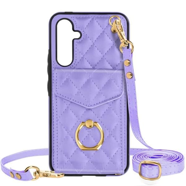 Coque för Samsung Galaxy A54 5G - AVIZAR - Ljus Lila - Plånbok - RFID Skydd - Rotationsring