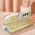 Miniatyrbild 4 av 4: Samsung Galaxy A34 5G Fodral - AVIZAR - Glitter Disco - Plånbok - Videostöd - Gul