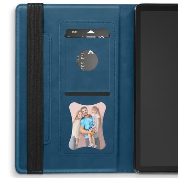 Fodral till Samsung Galaxy Tab A9 - AVIZAR - Plånbok med flera fack - Videostöd - Blå