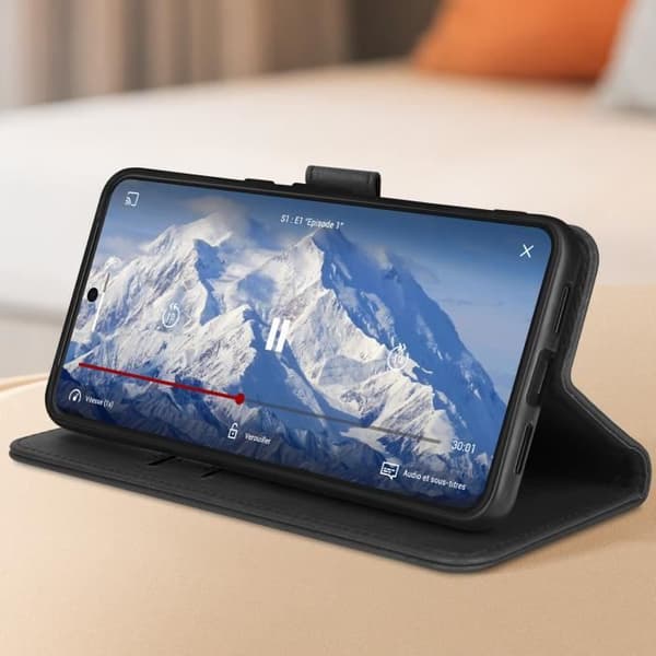 Fodral till Google Pixel 8 Pro - AVIZAR - Chesterfield - Stativfunktion - Svart