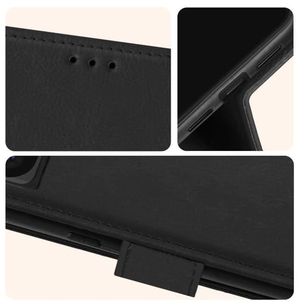 Fodral till Google Pixel 8 Pro - AVIZAR - Chesterfield - Stativfunktion - Svart