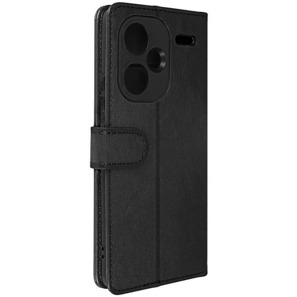 Fodral till Redmi Note 13 Pro Plus - AVIZAR - Vintage Black - Korthållare - Videostöd