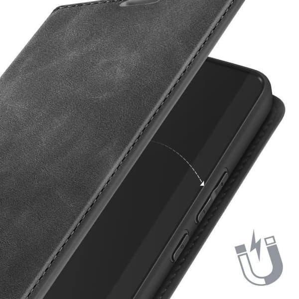 Fodral till Xiaomi Redmi Note 13 Pro - AVIZAR - Mjukt skal - Svart - Plånbok och videostöd