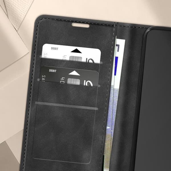 Fodral till Xiaomi Redmi Note 13 Pro - AVIZAR - Mjukt skal - Svart - Plånbok och videostöd