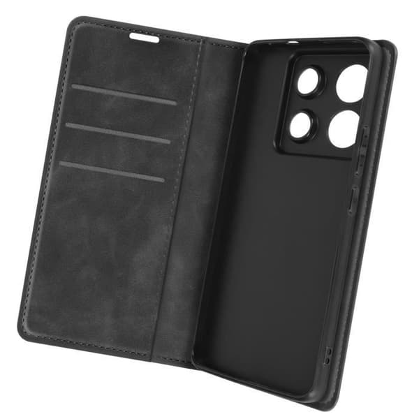 Fodral till Xiaomi Redmi Note 13 Pro - AVIZAR - Mjukt skal - Svart - Plånbok och videostöd