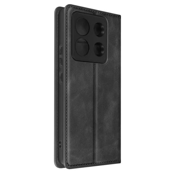 Fodral till Xiaomi Redmi Note 13 Pro - AVIZAR - Mjukt skal - Svart - Plånbok och videostöd