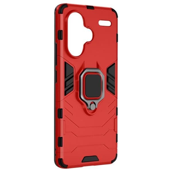 Smartphonefodral - Xiaomi - Redmi Note 13 Pro Plus - Röd - Rotterande ring 360° - Modern design