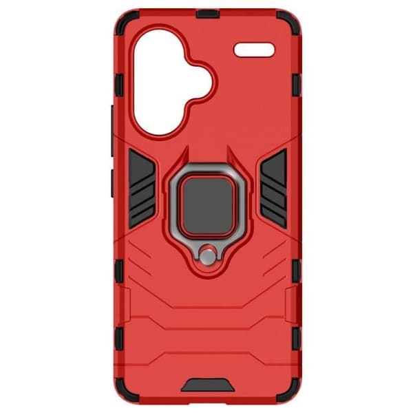Smartphonefodral - Xiaomi - Redmi Note 13 Pro Plus - Röd - Rotterande ring 360° - Modern design