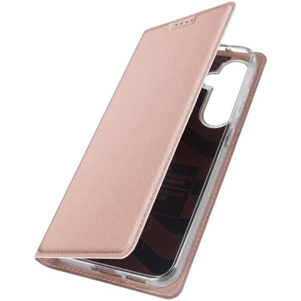 Fodral till Samsung Galaxy S23 FE - DUX DUCIS - Rosa - Korthållare Videostöd - Chic och elegant design