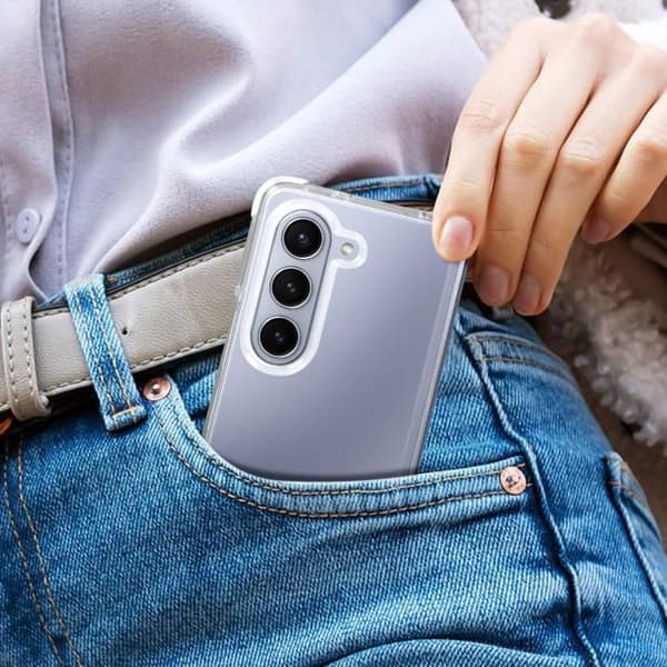 Coque 360° - FORCE CASE - Galaxy Z Fold 5 - Stöttålig 2m - Tunn design - Transparent