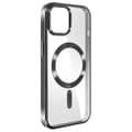Miniatyrbild 1 av 4: Skyddsskal - Swissten - iPhone 15 - Transparent - Svart Kant - Kompatibel med MagSafe